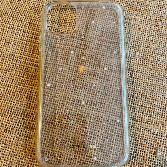 Kate spade iPhone 11 case with rhinestones never used